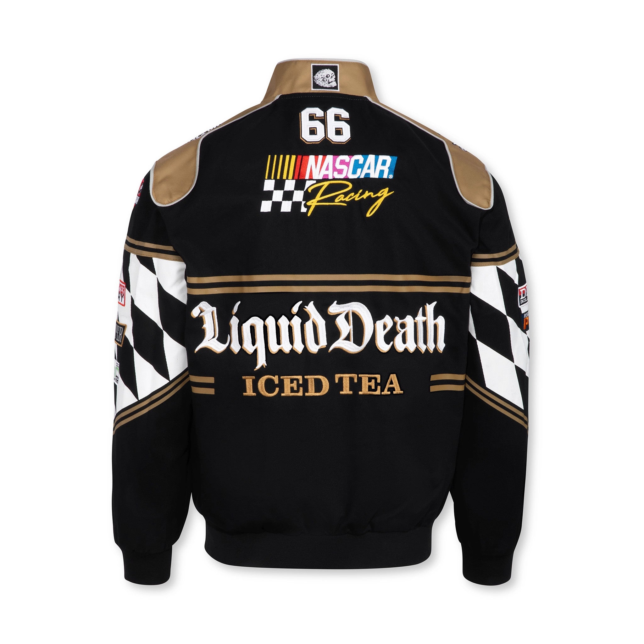 Alternative view of Liquid Death x NASCAR Death Driver Jacket